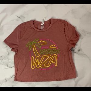 Mauve Born Primitive Cropped Tee